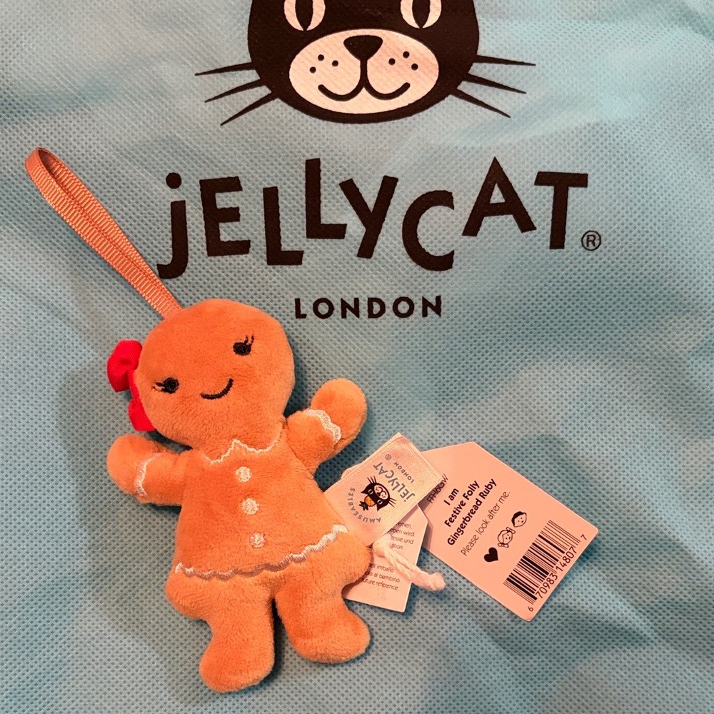 Jellycat Festive Folly Gingerbread Ornament